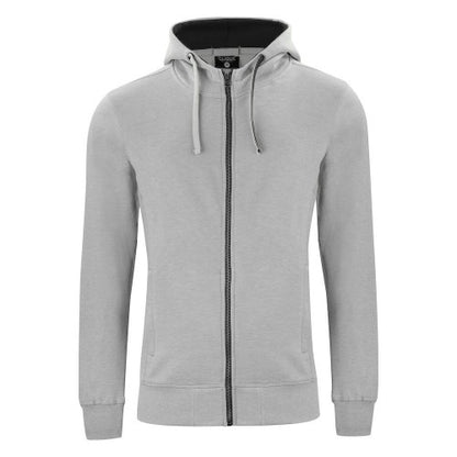 Front - Clique Mens Classic Melange Full Zip Hoodie