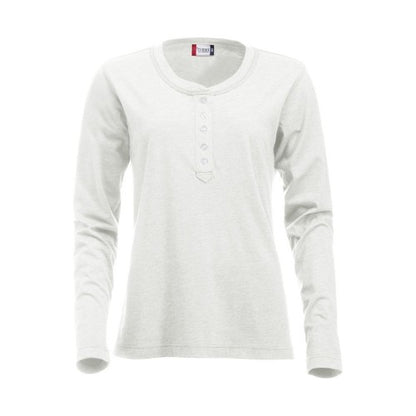 Anthracite Melange - Front - Clique Womens-Ladies Orlando Long-Sleeved T-Shirt