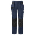 Front - Projob Mens 5530 Contrast Panel Cargo Trousers