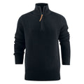 Front - Harvest Mens Flatwillow Knitted Quarter Zip Fleece