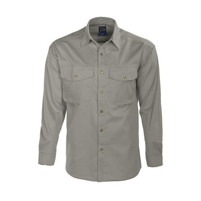 Front - Projob Mens Long-Sleeved Shirt