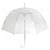Front - Ladies/Womens Plain Transparent Dome Automatic Umbrella
