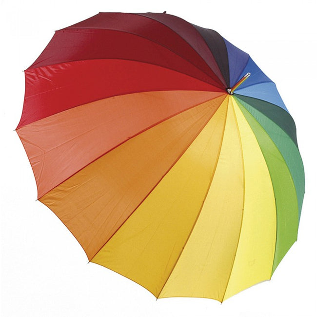 Front - Drizzles Rainbow Golf Umbrella