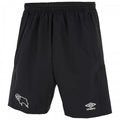 Front - Derby County FC Mens 22/23 Woven Umbro Long Shorts
