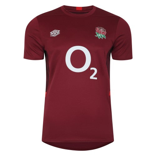 Front - Umbro Mens 23/24 England Rugby Gym T-Shirt