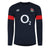 Front - Umbro Mens 23/24 England Rugby Relaxed Fit Long-Sleeved Training Jersey