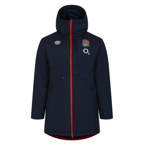 Front - Umbro Mens 23/24 England Rugby Padded Jacket