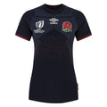 Front - Umbro Womens/Ladies World Cup 23/24 England Rugby Replica Alternative Jersey