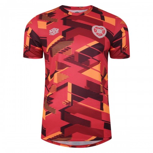 Front - Umbro Mens 23/24 Heart Of Midlothian FC Warm Up Jersey