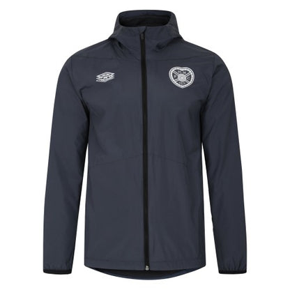 Front - Umbro Mens 23/24 Heart Of Midlothian FC Showerproof Jacket