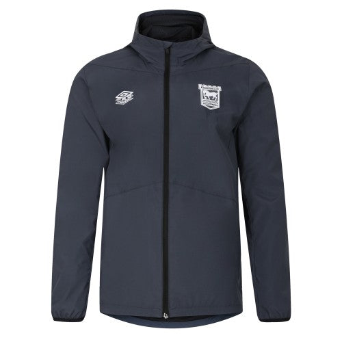 Front - Umbro Mens 23/24 Ipswich Town FC Waterproof Jacket