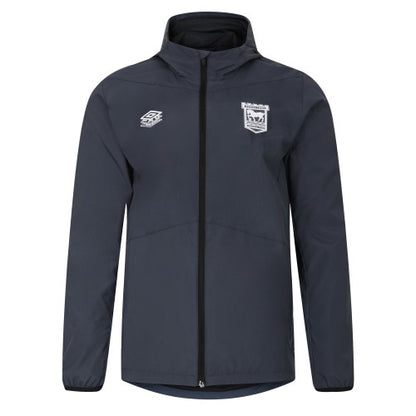 Front - Umbro Mens 23/24 Ipswich Town FC Waterproof Jacket