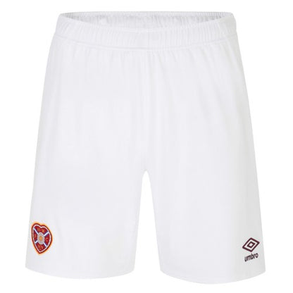 Front - Umbro Mens 23/24 Heart Of Midlothian FC Home Shorts