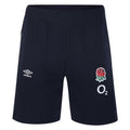Front - Umbro Mens 23/24 Fleece England Rugby Shorts