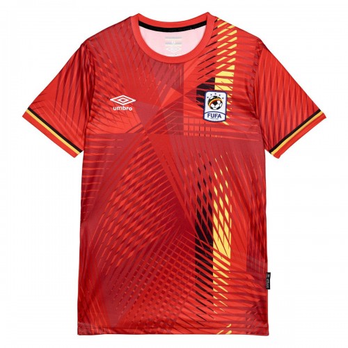 Front - Umbro Mens 21/22 Uganda National Football Team Home Jersey