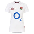 Front - Umbro Womens/Ladies 23/24 England Rugby Replica Home Jersey