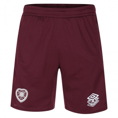 Front - Umbro Mens 23/24 Heart Of Midlothian FC Training Shorts