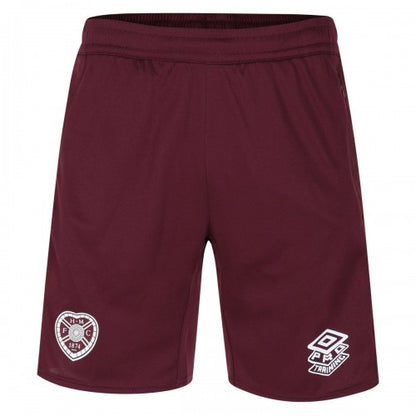 Front - Umbro Mens 23/24 Heart Of Midlothian FC Training Shorts