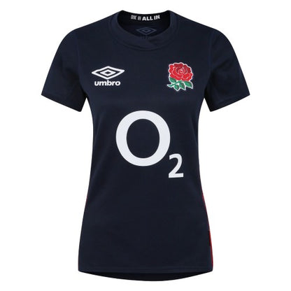 Front - Umbro Womens/Ladies 23/24 England Red Roses Replica Alternative Jersey