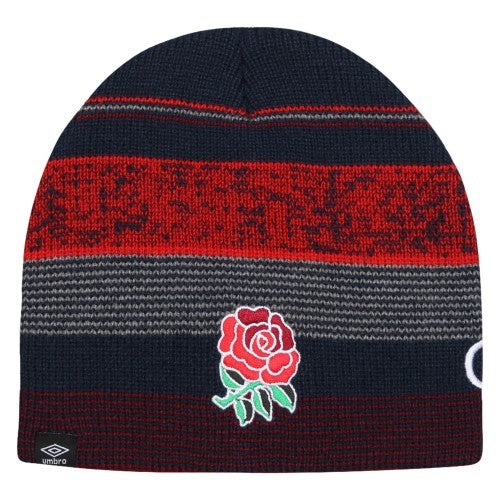 Front - Umbro Unisex Adult 23/24 England Rugby Beanie