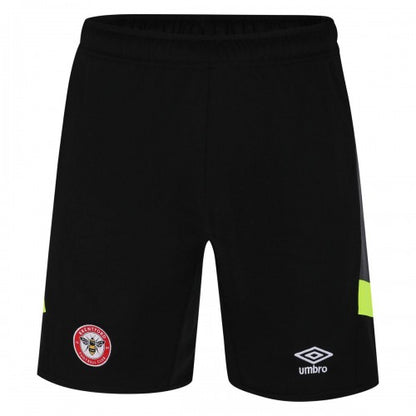 Front - Umbro Mens 23/24 Brentford FC Goalkeeper Shorts