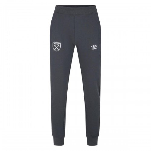 Front - Umbro Mens 23/24 Fleece West Ham United FC Jogging Bottoms