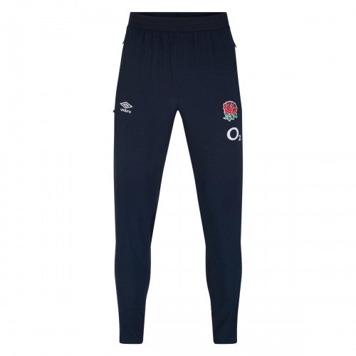 Front - Umbro Childrens/Kids 23/24 Presentation England Rugby Jogging Bottoms
