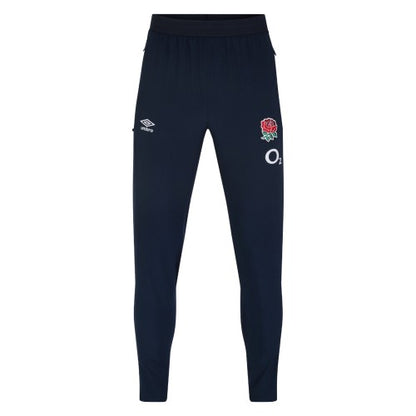 Front - Umbro Mens 23/24 Presentation England Rugby Jogging Bottoms