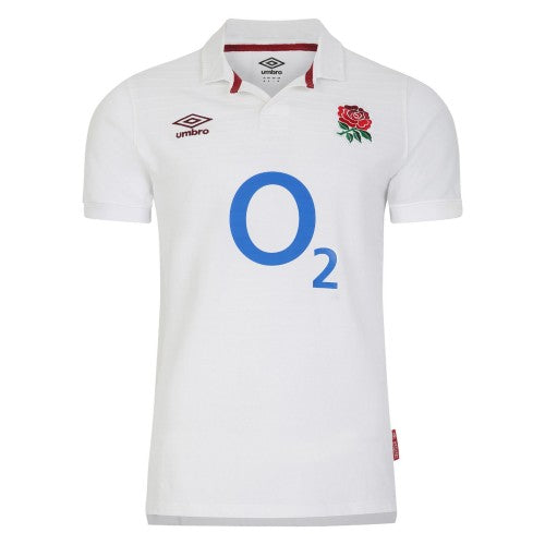 Front - Umbro Mens 23/24 England Rugby Home Jersey