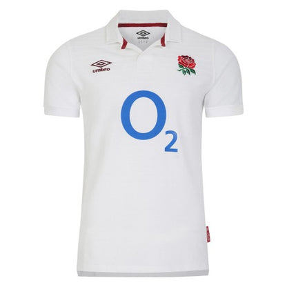 Front - Umbro Mens 23/24 England Rugby Home Jersey