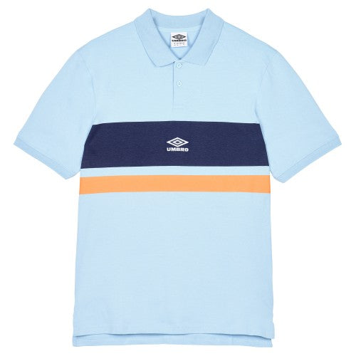Front - Umbro Mens Stripe Polo Shirt