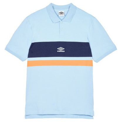 Front - Umbro Mens Stripe Polo Shirt