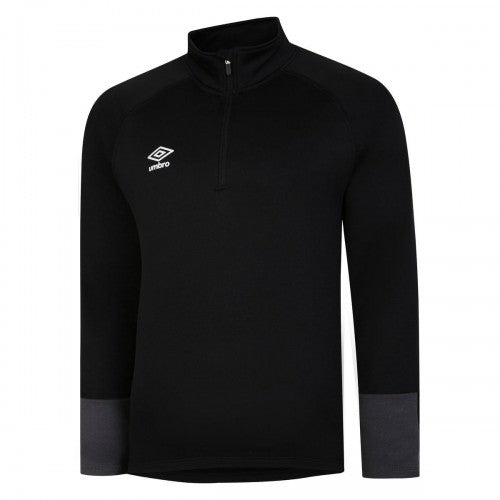 Front - Umbro Childrens/Kids Total Training Quarter Zip Track Top