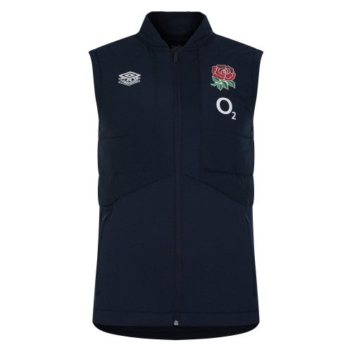 Front - Umbro Mens 23/24 England Rugby Gilet
