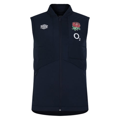 Front - Umbro Mens 23/24 England Rugby Gilet