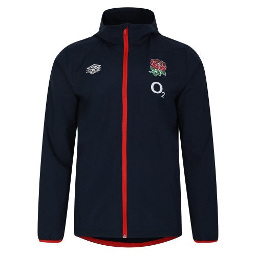 Front - Umbro Mens 23/24 England Rugby Track Jacket
