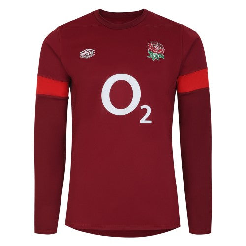 Front - Umbro Mens England Rugby 23/24 Drill Top