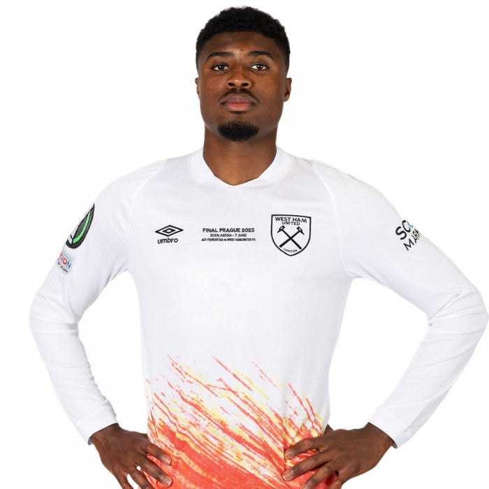 Front - Umbro Mens Conference West Ham United FC Long-Sleeved Jersey