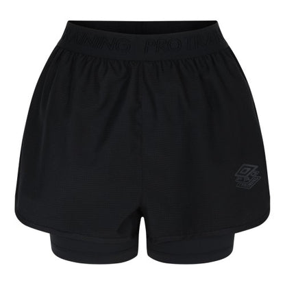 Front - Umbro Womens/Ladies Pro Training Hybrid Shorts