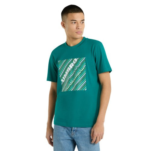 Front - Umbro Mens Gradient Box T-Shirt