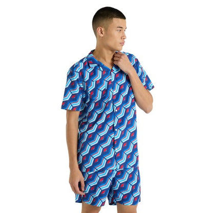 Front - Umbro Mens Cabana Printed Shirt