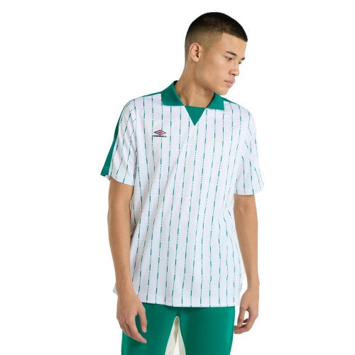 Front - Umbro Mens Linear All-Over Print Jersey