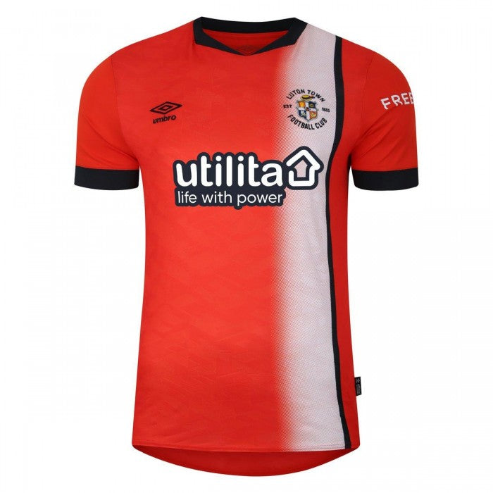 Front - Umbro Unisex Adult 23/24 Luton Town FC Home Jersey