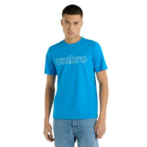 Front - Umbro Mens Linear Logo T-Shirt
