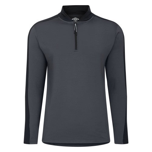 Front - Umbro Mens Quarter Zip Golf Midlayer