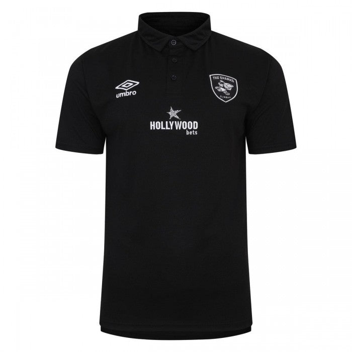Front - Umbro Mens 23/24 The Sharks Polo Shirt