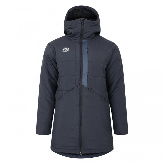 Front - Umbro Mens Premier Logo Padded Jacket