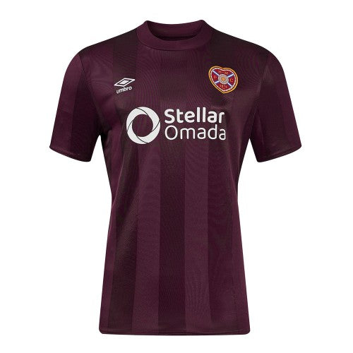 Front - Umbro Childrens/Kids 24/25 Heart Of Midlothian FC Home Jersey