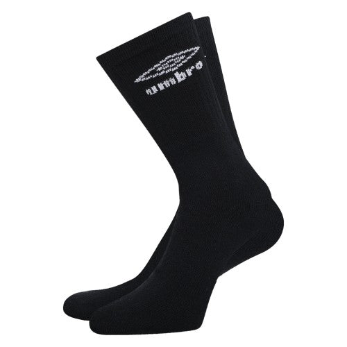 Front - Umbro Mens Logo Crew Socks (Pack of 3)