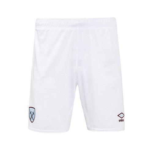Front - Umbro Childrens/Kids 24/25 West Ham United FC Home Shorts